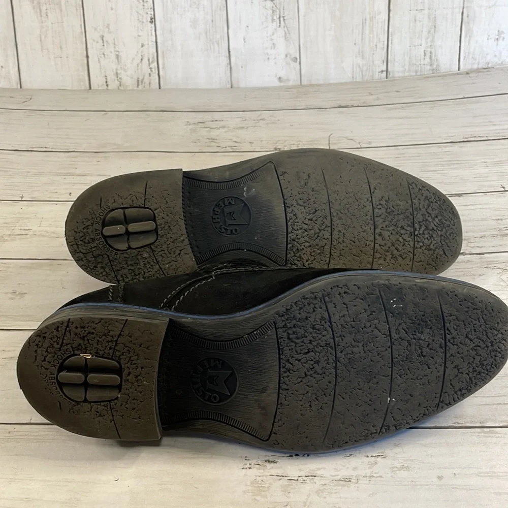 Mephisto Black Suede Air Jet Oxfords